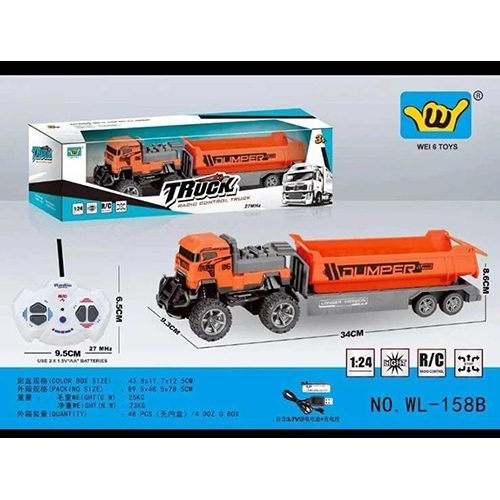 Remote Control Truck - Plastic Build for 3-4 Years | Personal Use, Engaging Playtime Experience