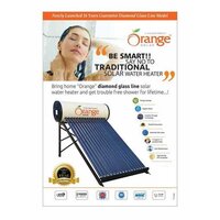Diamond Glass Line Solar Water Heater - Color: Half White