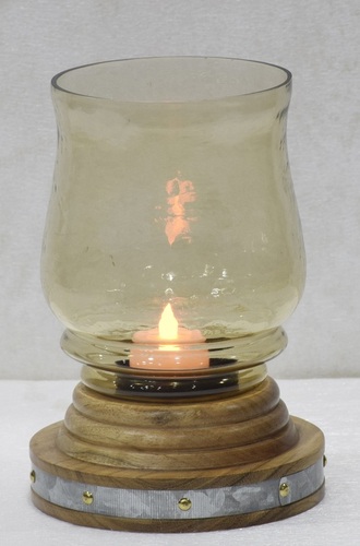 7 Inch Decorative Glass Hurricane