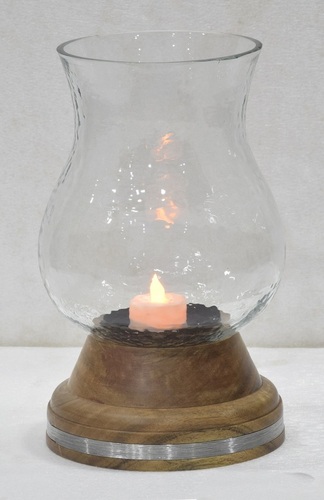 9 Inch Decorative Glass Hurricane