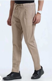 i 20.8 Linen Lycra pleat Formal Pants