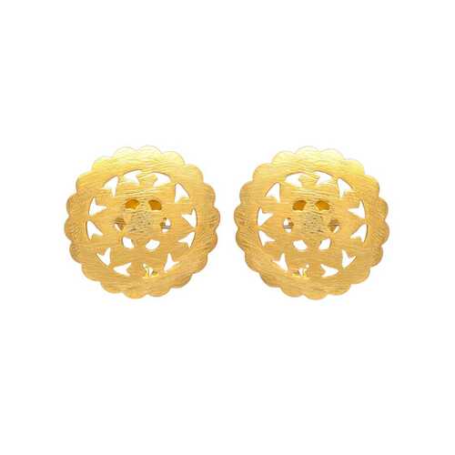 Circular flower earring