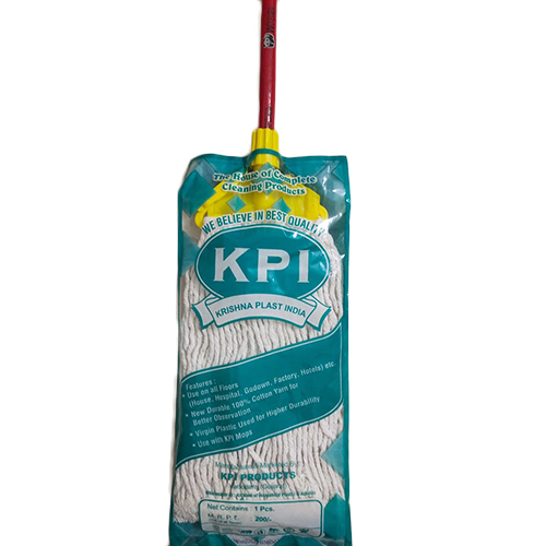 6 Inch A-DL-Premium Wet Mop With 4 Feet Wooden Stick