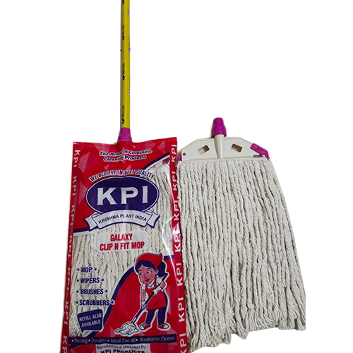 9 Inch B Grade Wet Mop With 4 Feet Wooden Stick