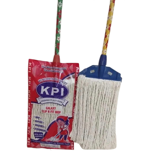 9 Inch C Grade Wet Mop With 4 Feet Wooden Stick