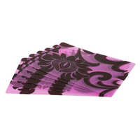 Non Slip Mat - Pvc Material, Rectangle Shape, Printed Pattern In Pink And Green | Ideal For Home And Office Use