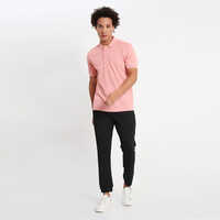 Mens Pink Polo T-Shirt