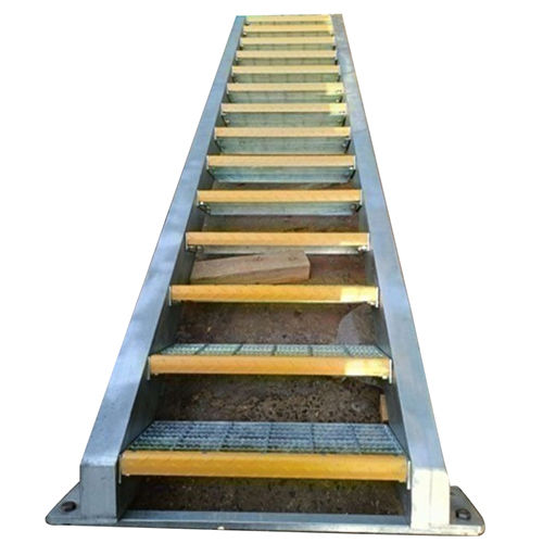 Stair Case With Hand Railing - Material: Carbon Steel