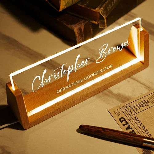 Polished Personalized Office Nameplate