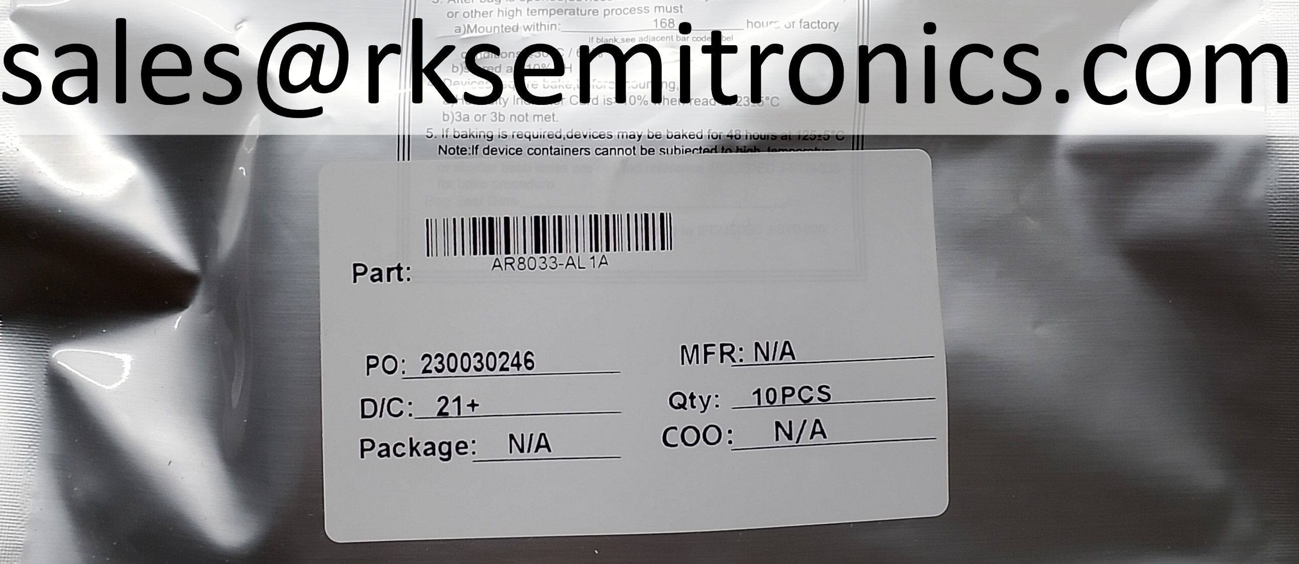 AR8033-AL1A      Ethernet TXRX Single Chip