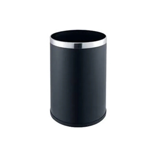 With Black Powder Coated Dustbin