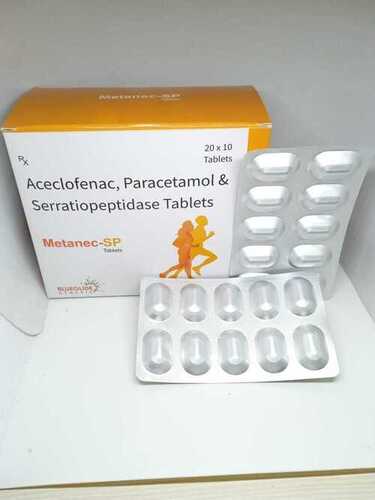 aceclofenac paracetamol &serratiopeptidase  tablets