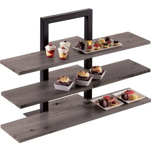 Wood And Iron 3 Tier Riser Stand