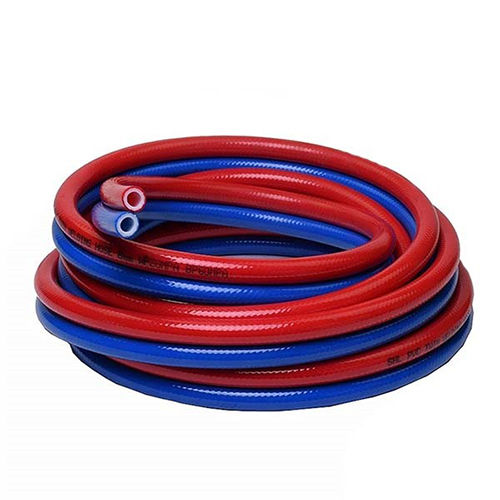 Red And Blue Gas Cutting Hose Pipe