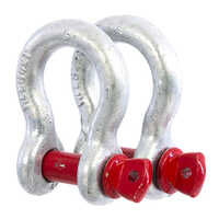 Bow Shackle - Stainless Steel, Custom Size Available, Red And Silver Color | Strong Metal Design For Industrial Usage, High Efficiency
