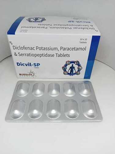 diclofenac potassium, paracetamol & serratiopeptidase tablets