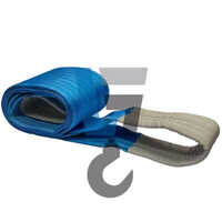 Blue Lifting Belts Polyester Webbing Sling 16 Ton