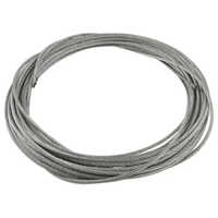Galvanised Wire Rope - Ms Material, 1mm - 38mm & Above Wire Diameter, Silver Color, 1000 Length | Ideal For Versatile Industrial Applications