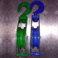 Green And Blue Mild Steel Pulley Block