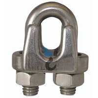 Stainless Steel U Clamps - 20 Mm Size | Silver Metal, Industrial Usage