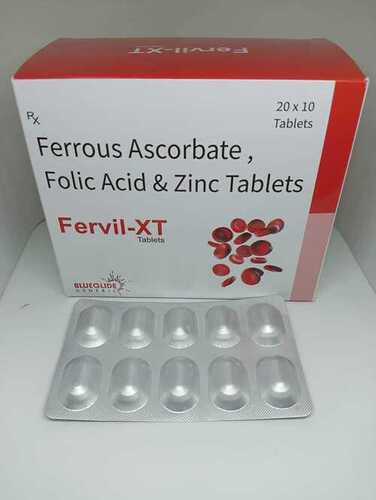 ferrous ascorbate folic acid   zinc tablets