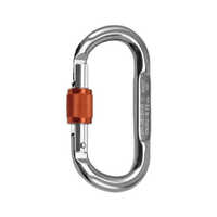 Rock Empire Steel Oval Screw Lock Carabiner - Color: Multicolor