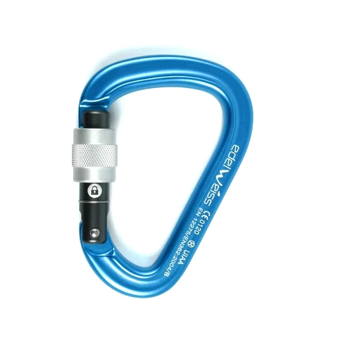 Blue Link Screw Carabiner