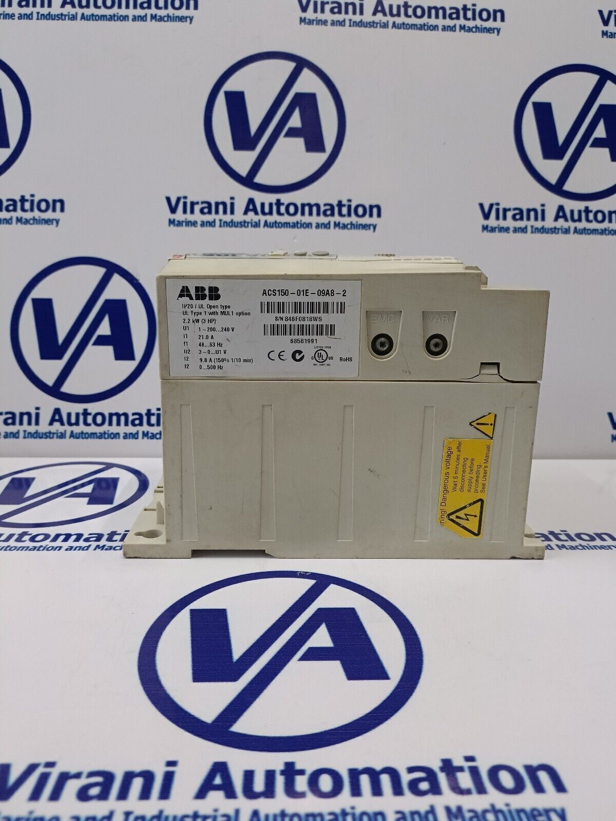 ABB Acs150-01E-09A8-2 1Phase 220v 3Hp ac drive inverter vfd