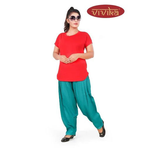 Multicolor Vivika Cotton Patiala Salwar