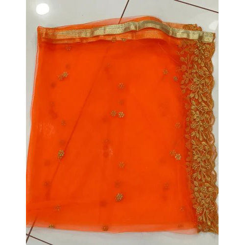 Netted Cut Work Dupatta