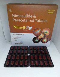 Nimesulide Paracetamol Tablets - 25x2x10 Packing | Dosage As Per Doctor's Instructions, Store In A Cool, Dry & Dark Place