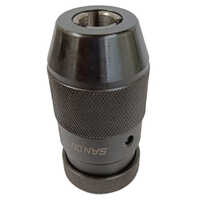 13 Mm Sanou Keyless Drill Chuck - Stainless Steel, Electric Power Source | Industrial Use, Precision Design