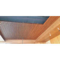 Color Coated Baffle Metal False Ceiling - Color: Brown