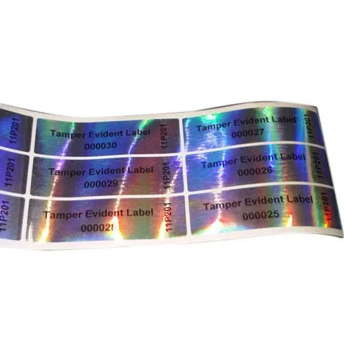 Printed Hologram Overprint Sticker