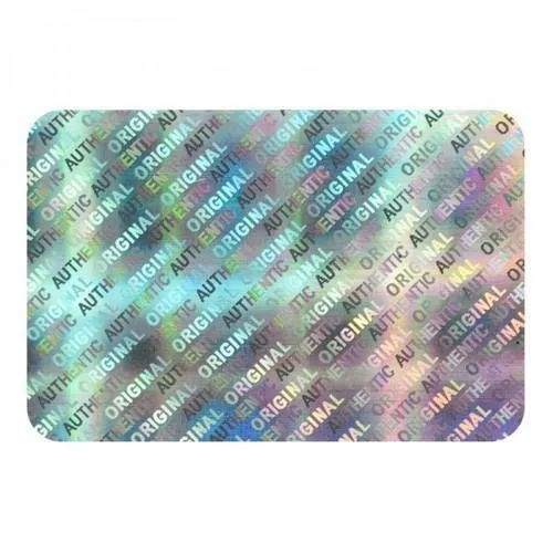 Silver Waterproof Hologram Sticker