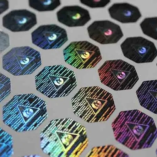 Multicolor 2d Hologram Sticker