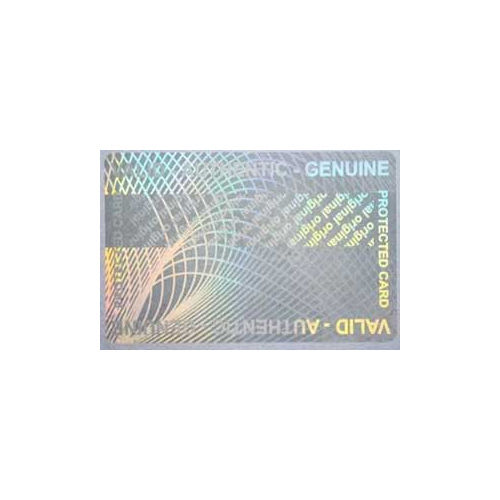 Silver Hologram Id Card Overlay Patch