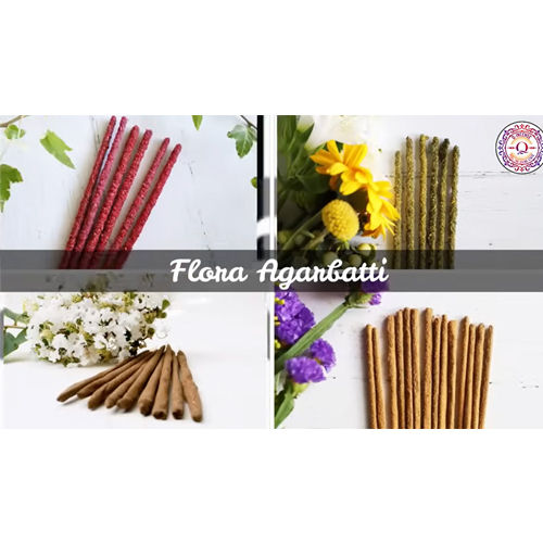 Flora Incense Sticks - Herbal Aromatic Sticks | Eco-Friendly Indian Incense for a Soothing Atmosphere