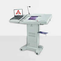Digital Lectern Mt-01 - Metal, White Finish | 1-year Warranty, Ideal For Professional Presentations