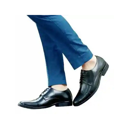Shinning And Elegant Black Leather Lace Mens Shoes