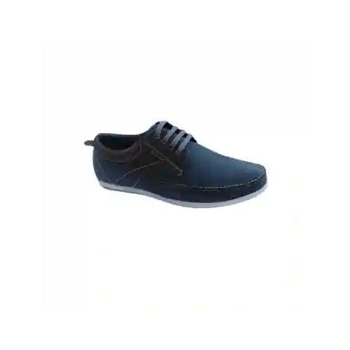 Black Mens Lace-Up Leather Casual Shoes