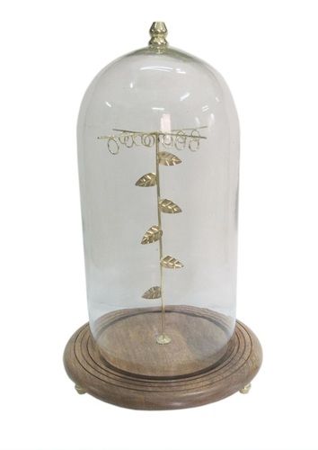 Wooden Glass Jewellery Stand