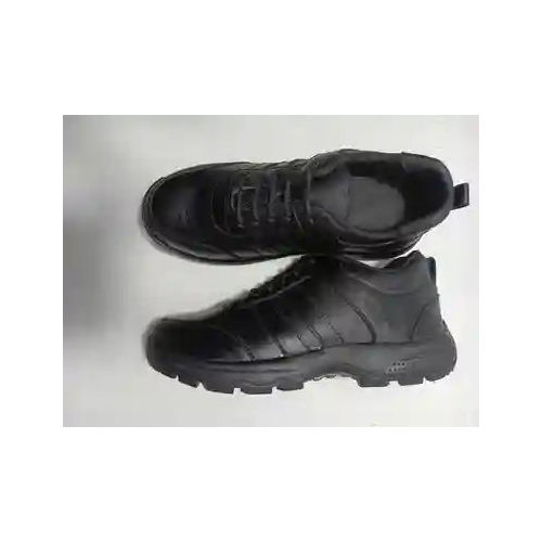 Anti Skid And Anti Static Black Leather Safety Shoes