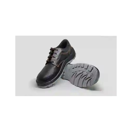 Lace Closure Black Pu Moulded Safety Shoes