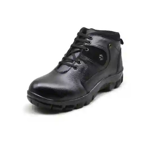 Mens Anti Skid Black Safety Comfortable Shoes