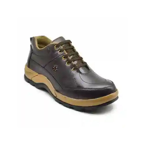 Mens Brown Leather Safety Shoes
