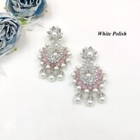 Modern Pearl Designer American Diamond Earrings