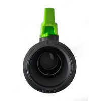 Pp Ball Valve - Threaded, Size 50mm To 110mm, Black Color | Industrial Use, Pressure Rating 6kg
