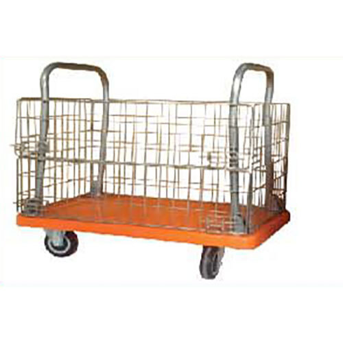 Plastic Platform Basket Trolley + MS Border