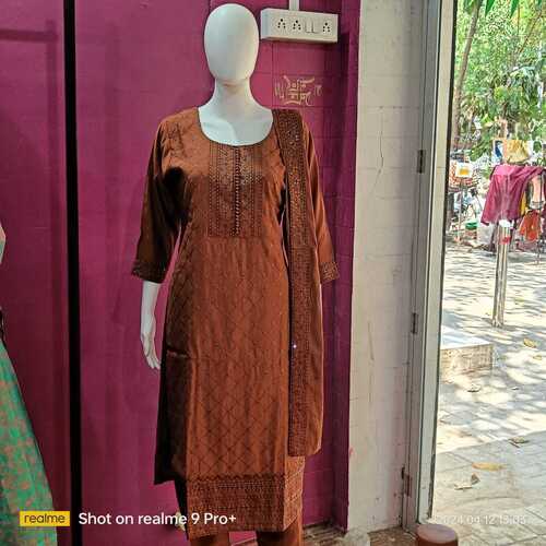 Linen Collar Kurtis